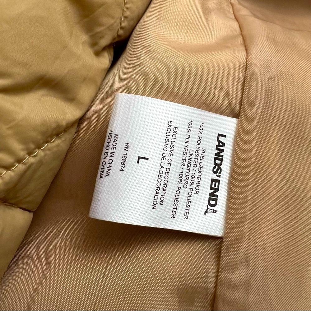 Lands’ End Ladies 3-in-1 Systems Jacket Tan Size Large NWT - Picture 15 of 16